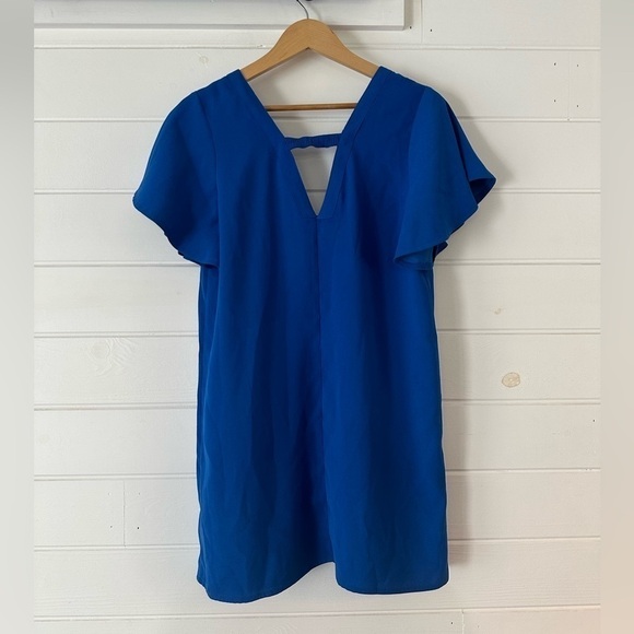 Jack by BB Dakota 0 to 100 Party Dress V-Neck Ruffle Sleeves Flowy Boho Casual M - Picture 8 of 14